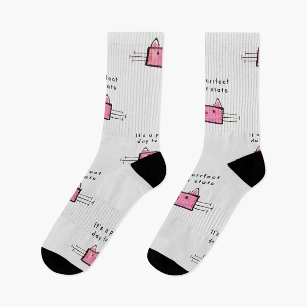 Item preview, Purrfect Day for Statistics- Pink Cat designed and sold by statsandcats.