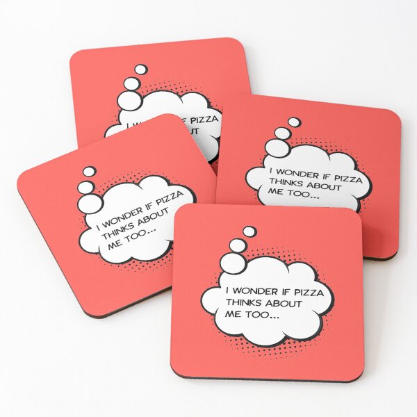 Item preview, i wonder if pizza thinks about me too designed and sold by HappyLime.