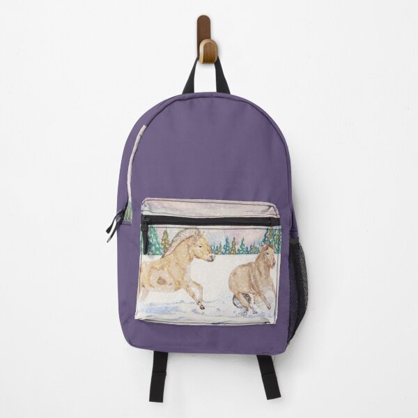Item preview, Fjord Horses Playing in Snow designed and sold by EquusArtisan.