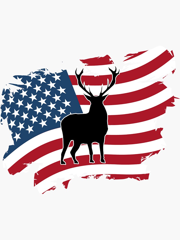 Distressed American Flag svg, hunting svg, deer svg, distressed