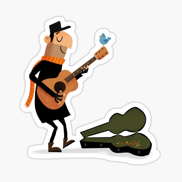Busker Sticker