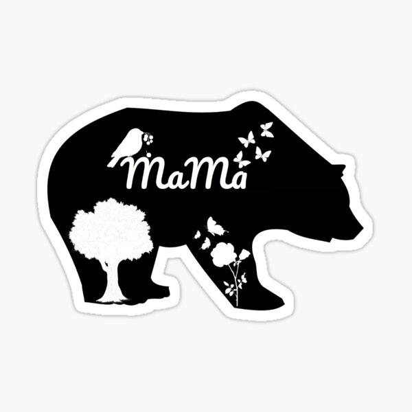 Download Mama Bear Svg Stickers Redbubble