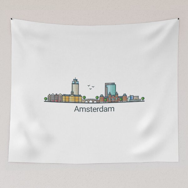 Artikelvorschau, Amsterdam Skyline entworfen und verkauft von madsunstd.