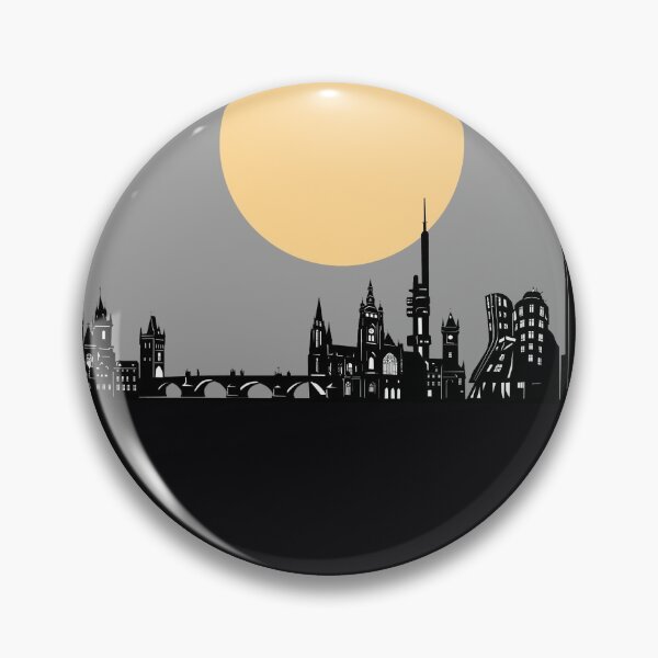 Item preview, prague skyline minimal designed and sold by BekimART2.