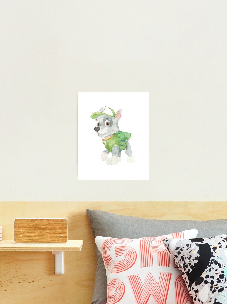 Thumbnail 2 of 3, Photographic Print, Paw Patrol - Rocky - Hand painted watercolor designed and sold by annafriendt.