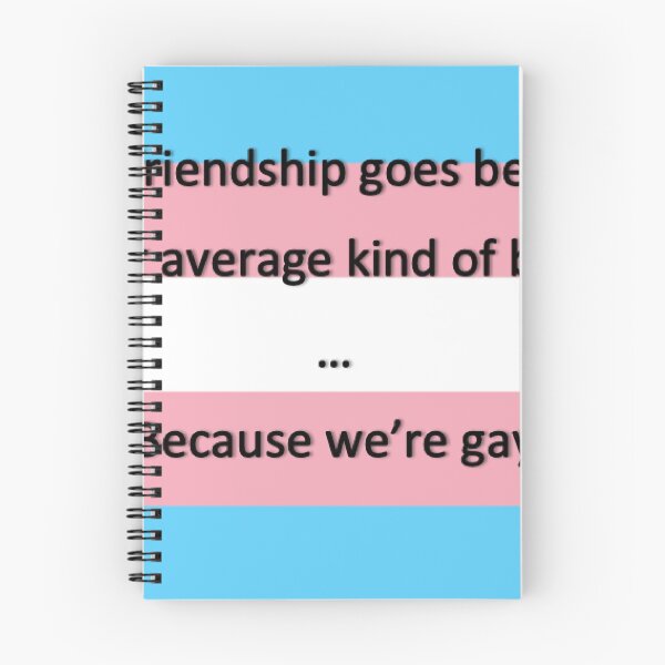 Item preview, DEH Edit: Because We're Gay - Trans Flag Edit designed and sold by ImogenSmiley.