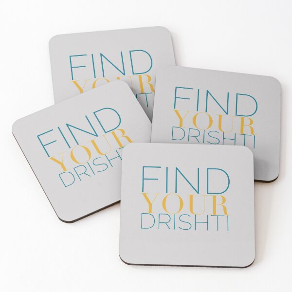 Item preview, Find Your Drishti, Yoga Inspiration, yoga pose sticker pack, woman power sticker pack, yoga slogan sticker pack, yoga sticker pack designed and sold by HomeConscious.