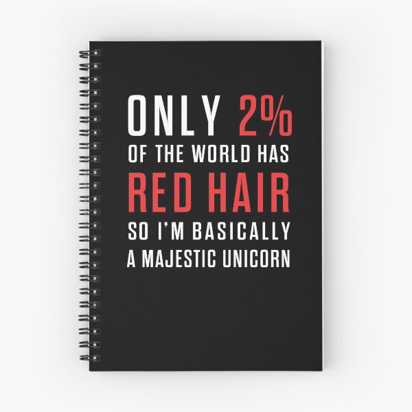 Aperçu de l'œuvre Seulement 2% du monde a les cheveux roux donc je suis fondamentalement créée et vendue par RODOLI.