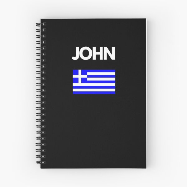 Item preview, John Greek Name with Greek Flag Design designed and sold by TheGreekGuy.