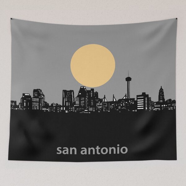 Item preview, san antonio skyline minimal designed and sold by BekimART2.