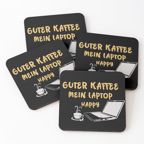 Item preview, Good coffee, my laptop, happy saying, coffee fan gift designed and sold by ThommyBLN.