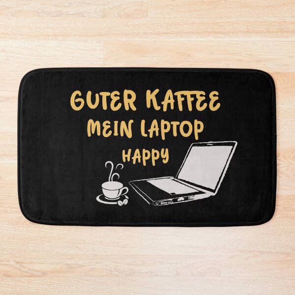 Item preview, Good coffee, my laptop, happy saying, coffee fan gift designed and sold by ThommyBLN.