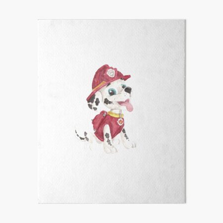 Paw Patrol - Marshall - Hand painted watercolor