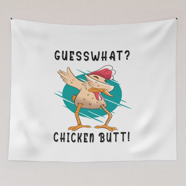 Item preview, guess what ? chicken butt ! funny Tee, cool, designed and sold by ChouKri10.