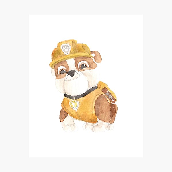 Rubble Paw Patrol Photographic Prints for Sale