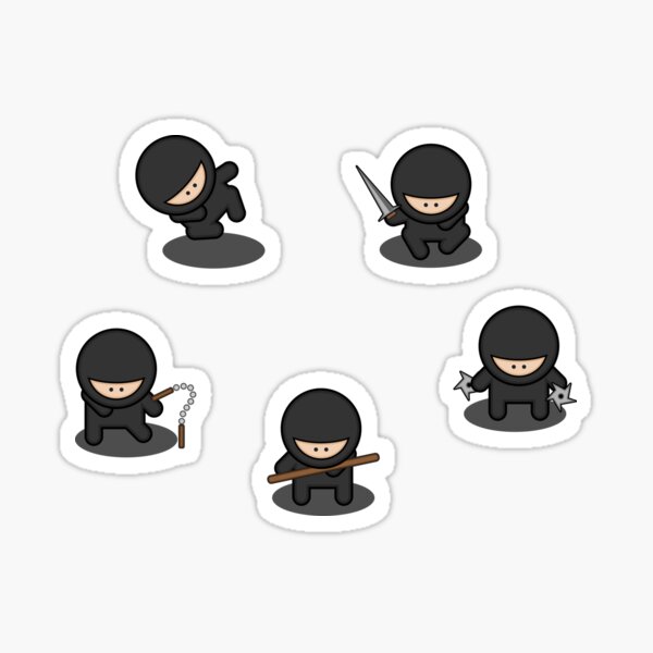 Aperçu de l'œuvre Pack de ninjas animés (pack d'armée en mode furtif sombre) créée et vendue par Deegital18.