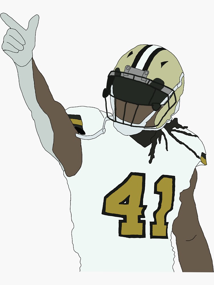 Alvin Kamara Jersey Poster Canvas Wall Art Football Man 