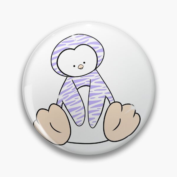 Item preview, Animal Print Penguin (purple zebra) designed and sold by gross-girl99.