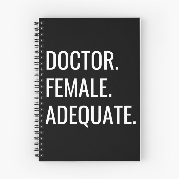 Item preview, Doctor. Female. Adequate. Text only design. White text. Capitals. designed and sold by JellyBeenzz.