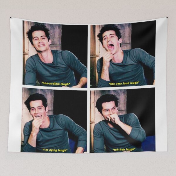 Aperçu de l'œuvre dylan obrien en riant créée et vendue par hippydoda.