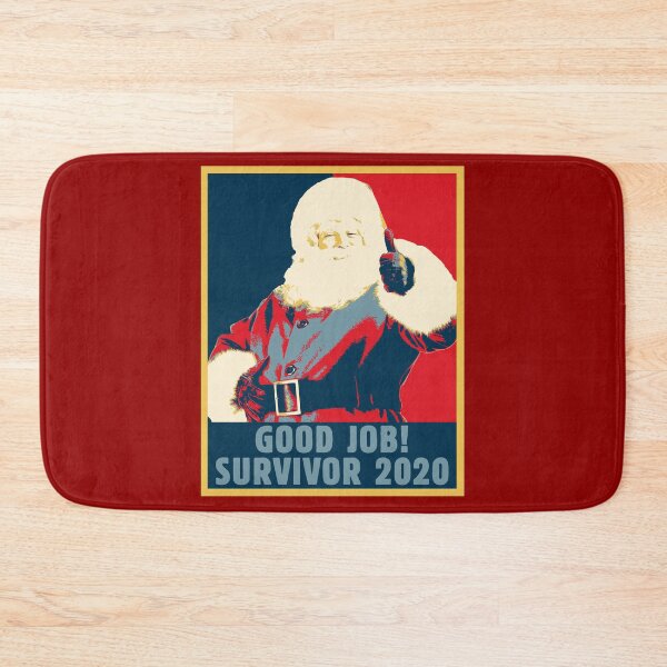 Item preview, Good Job Survivor 2020 - Sarcastic Santa I Survived 2020 Themed Retro Vintage Pop Art Poster - The Best Merry Christmas New Year 2021 Gift Idea for Costume Family Party or Office and Corporate Events designed and sold by WG-Factory.