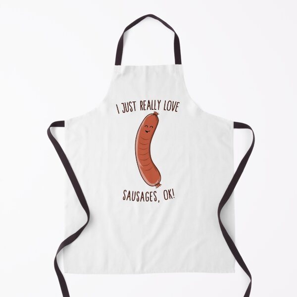 Item preview, I Just Really Love Sausages, OK! Cute Kawaii Weiner designed and sold by Kawaiindoodle.