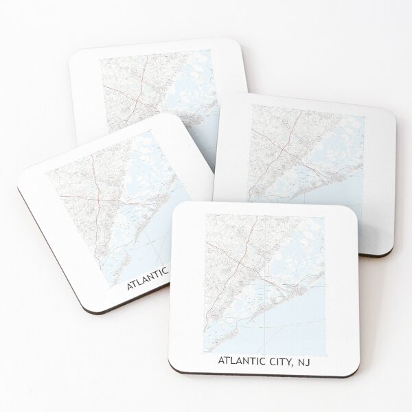 Item preview, Atlantic City, NJ Quad Topographical Map Clean designed and sold by PGHPhotoCo.