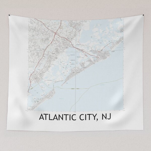 Item preview, Atlantic City, NJ Quad Topographical Map Clean designed and sold by PGHPhotoCo.