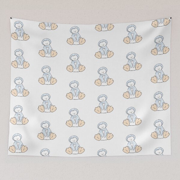Item preview, Animal Print Penguin (blue cheetah) designed and sold by gross-girl99.