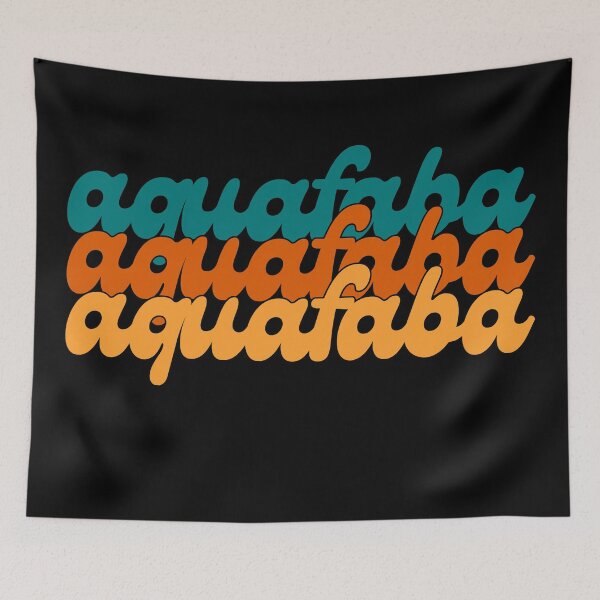 Item preview, AQUAFABA Vegan Meringue Cool Retro Text designed and sold by a-little-ink.