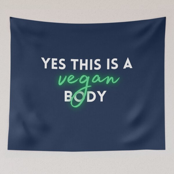 Item preview, Yes This Is A Vegan Body designed and sold by FitFabFunny.