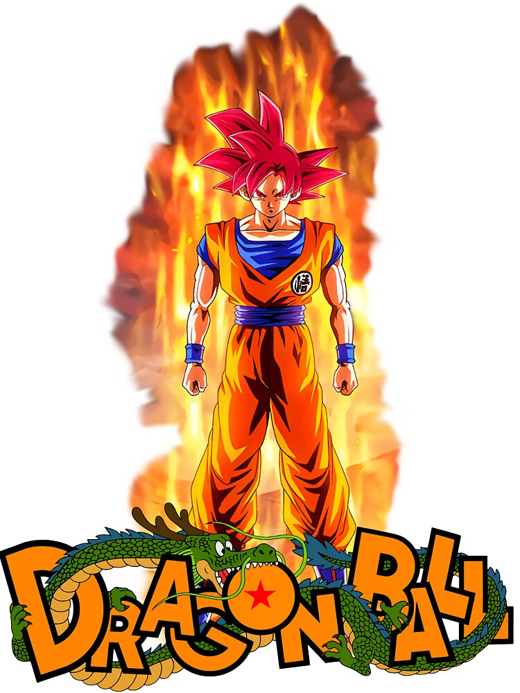 Goku Super Saiyan God PNG Image