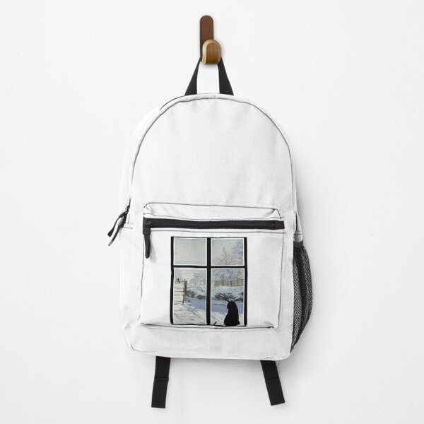 Item preview, Cat watching Monet's magpie through a window designed and sold by Fibracreativa.