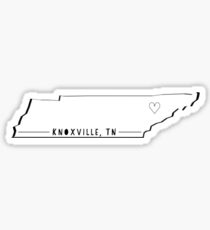 KNOXVILLE, TN home is where the heart is Sticker