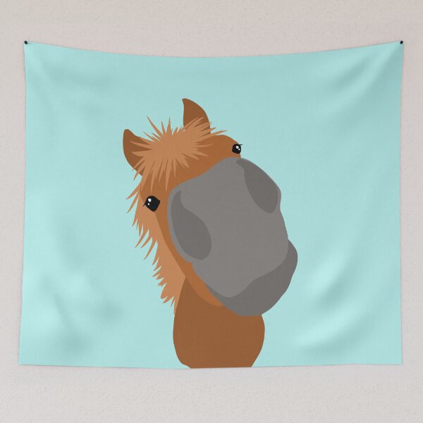 Item preview, Nosey Chestnut Pony designed and sold by HorseFly Ranch.