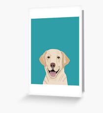Golden Labrador retriever pet friendly dog art dog breed pet gifts for dog person with golden retriever labrador breed Greeting Card