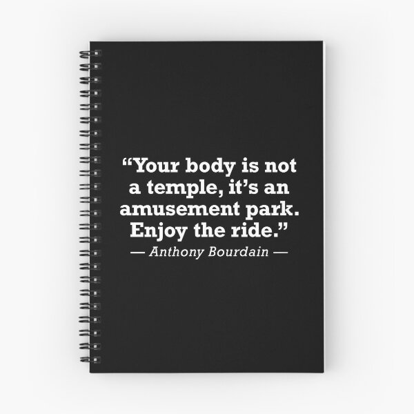 Item preview, Anthony Bourdain Enjoy The Ride Quote designed and sold by JackCurtis1991.