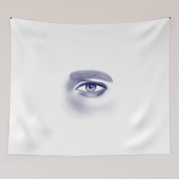 Item preview, Male eye. Monochrome illustration designed and sold by Iris777.