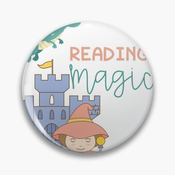 Item preview, Reading is Magical Castle with Dragon designed and sold by Kirsten Uecker.