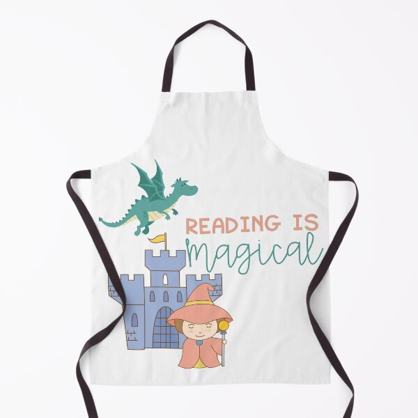 Item preview, Reading is Magical Castle with Dragon designed and sold by Kirsten Uecker.