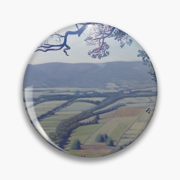 Item preview, View of the Bystrzyckie Mountains from the Hat Rock with the White Wagtail designed and sold by BackwoodsPaintings.