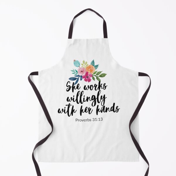 Item preview, She Works Willingly With Her Hands - Bible Verse  designed and sold by ProudNurse.