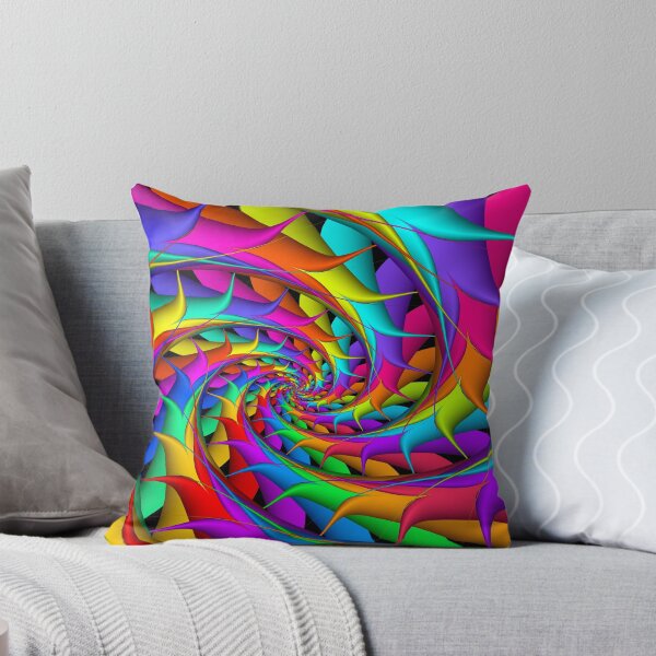 Item preview, Psychedelic Rainbow 3D Spiral designed and sold by Kitty Bitty.