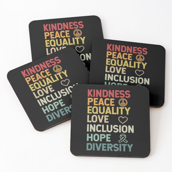 Item preview, Kindness Peace Equality Love Inclusion Hope Diversity Human Rights designed and sold by JulianoZn97.