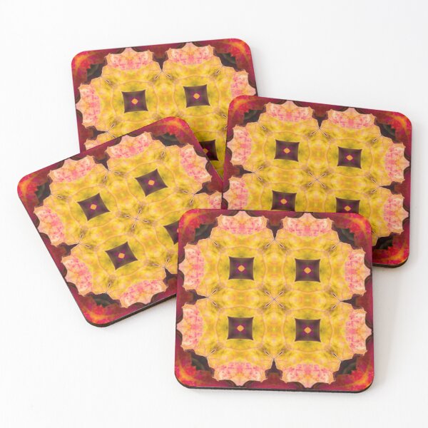 Item preview, Amazing geomatric line pattern idea - big yellow-red tile designed and sold by Geometrina.