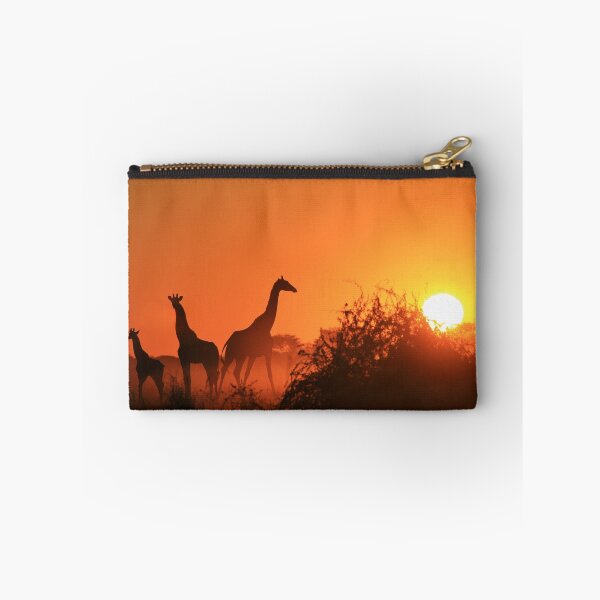Item preview, Giraffe Silhouette - African Wildlife Background - Going to the Sun designed and sold by LivingWild.