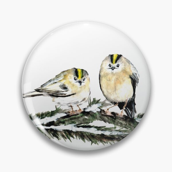 Item preview, Wintry Goldcrests designed and sold by amber-t.