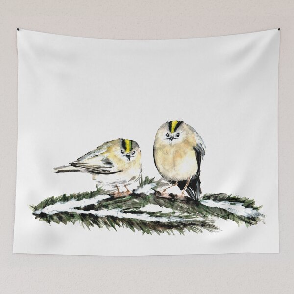 Item preview, Wintry Goldcrests designed and sold by amber-t.