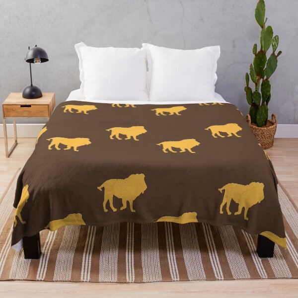 Item preview, Gold lions on brown designed and sold by tetibright.