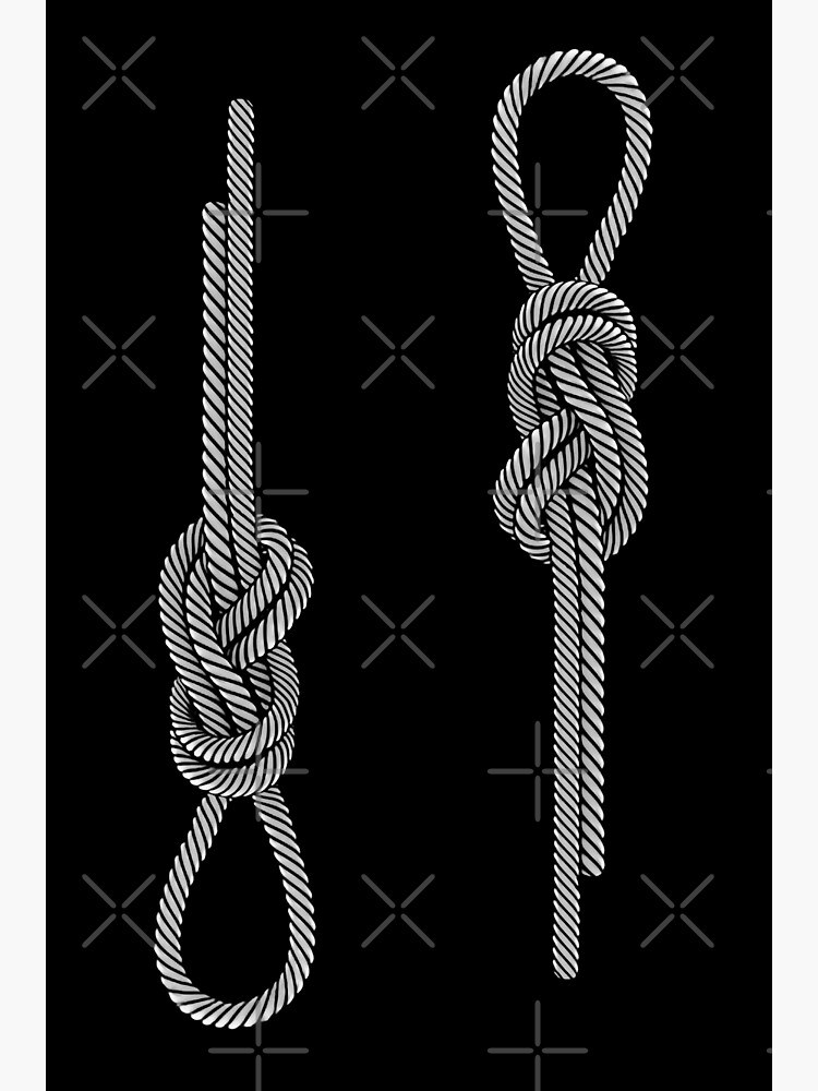 Rope knot mountaineering climbing sailing figure eight knot